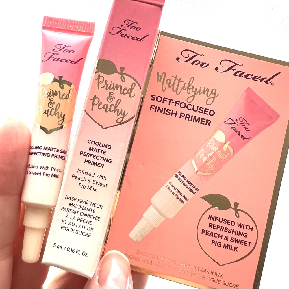 5 for 25⚡️Too Faced Primed & Peachy Mattifying Primer 5ml NIB
